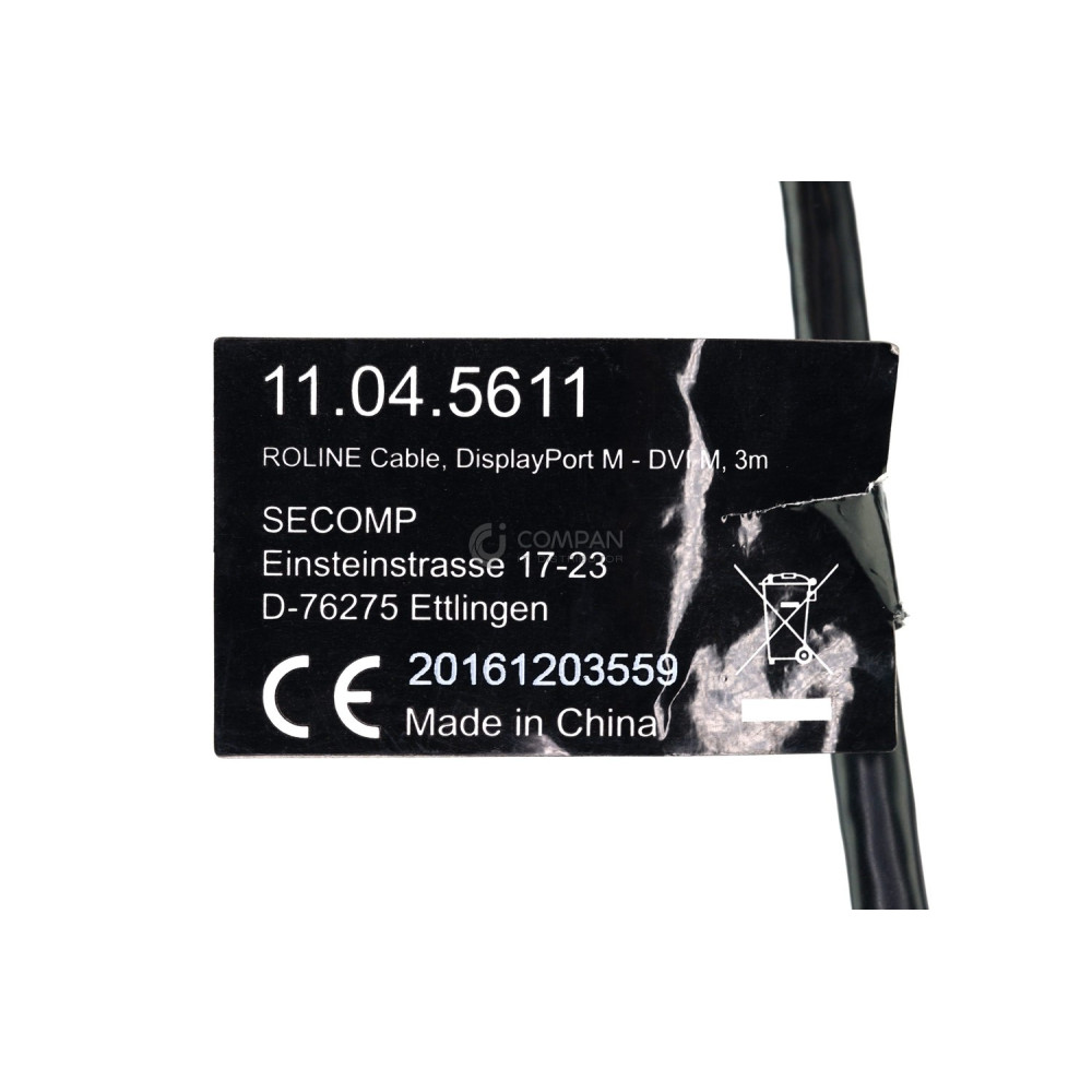 11-04-5611 ROLINE  DISPLAY PORT M-DVI M CABLE  3M